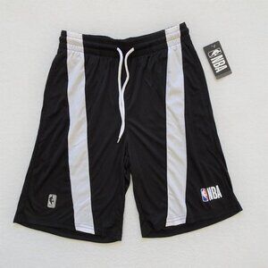 NBA Athletic Shorts Men's Size M Black Elastic Waist